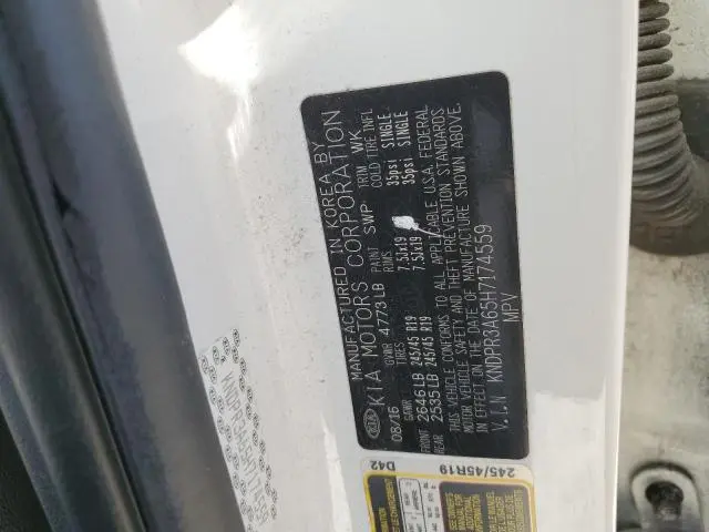 2017 KIA SPORTAGE SX  