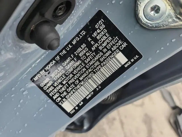 2021 HONDA CIVIC EX  