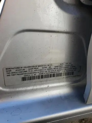 2010 VOLKSWAGEN JETTA S  