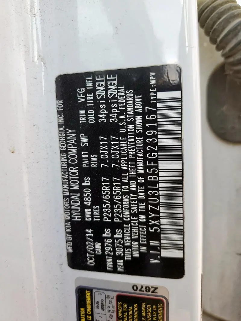 2015 HYUNDAI SANTA FE SPORT   