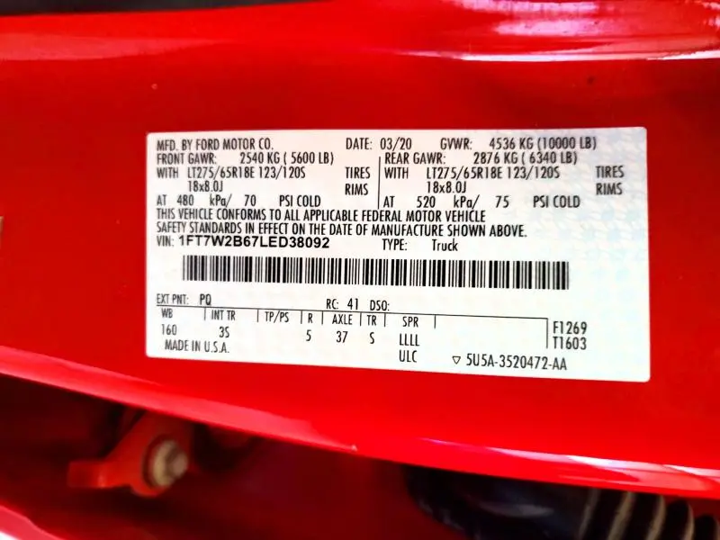 2020 FORD F250 SUPER DUTY  