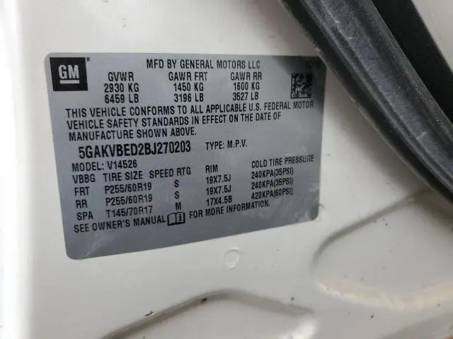 2011 BUICK ENCLAVE CXL  