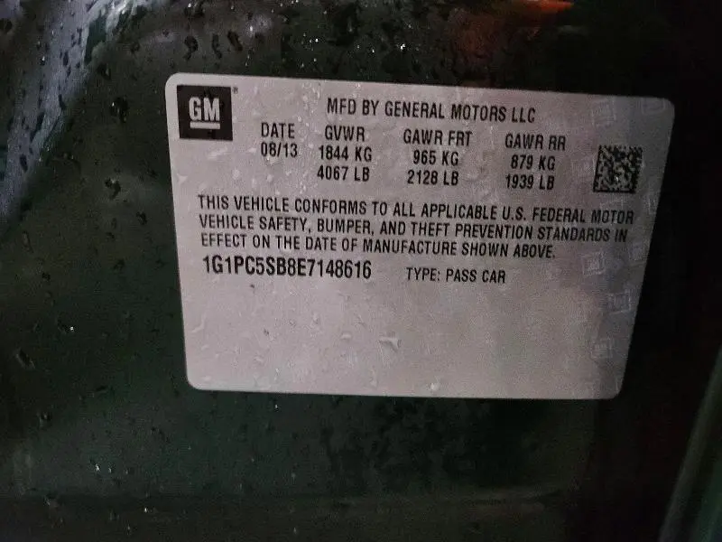 2014 CHEVROLET CRUZE LT  