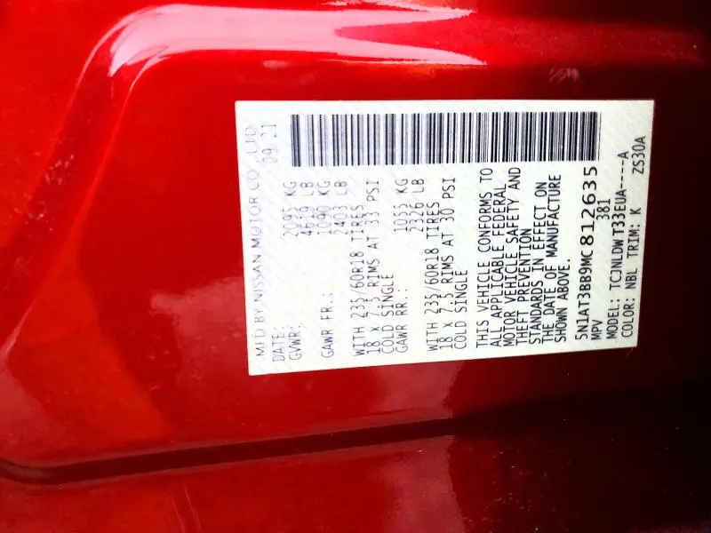 2021 NISSAN ROGUE SV  