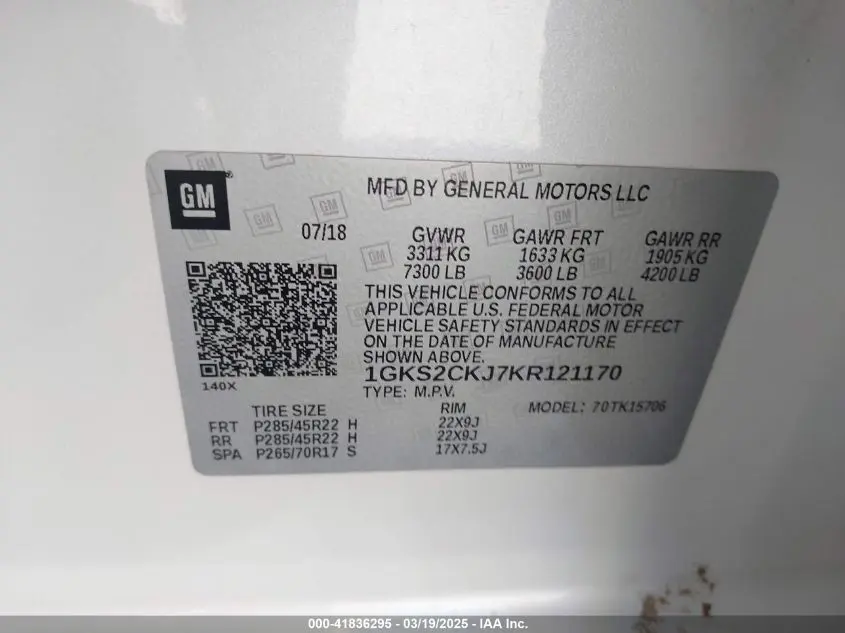 2019 GMC YUKON DENALI