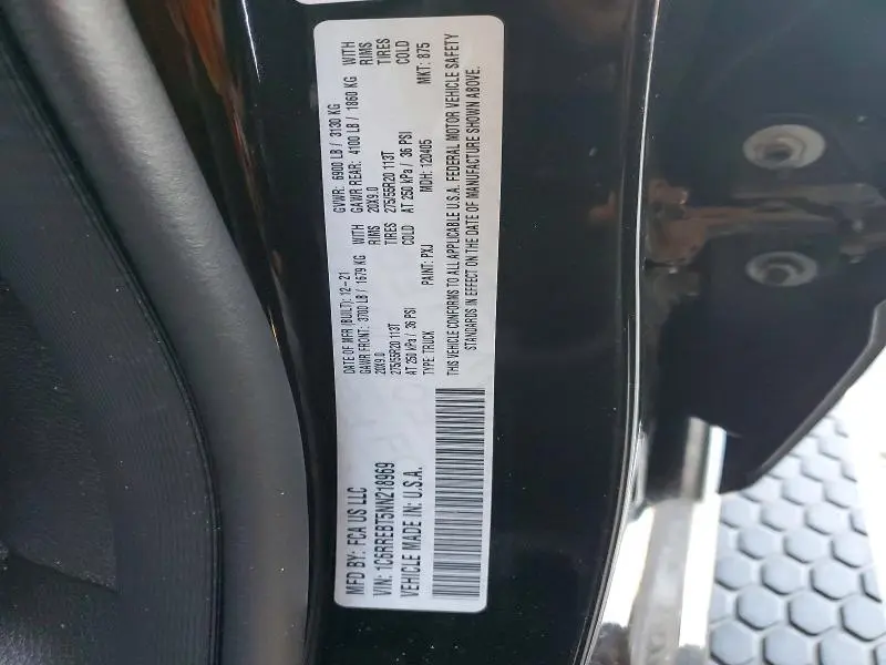 2022 RAM 1500 BIG HORN/LONE STAR  