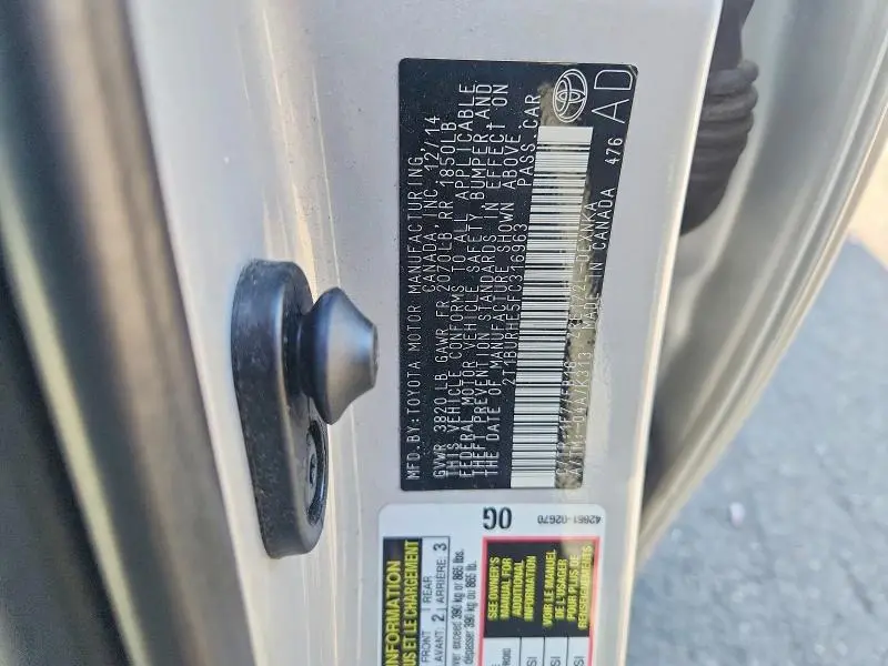 2015 TOYOTA COROLLA LE  