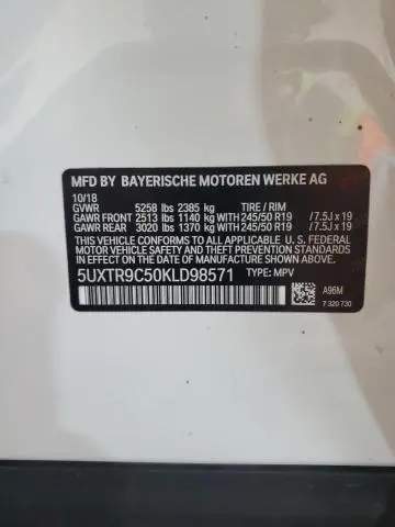 2019 BMW X3 XDRIVE30I  