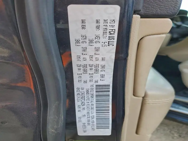 2015 JEEP GRAND CHEROKEE LIMITED  