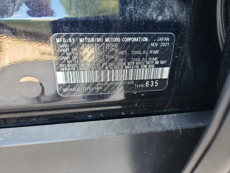 2022 MITSUBISHI OUTLANDER SE  