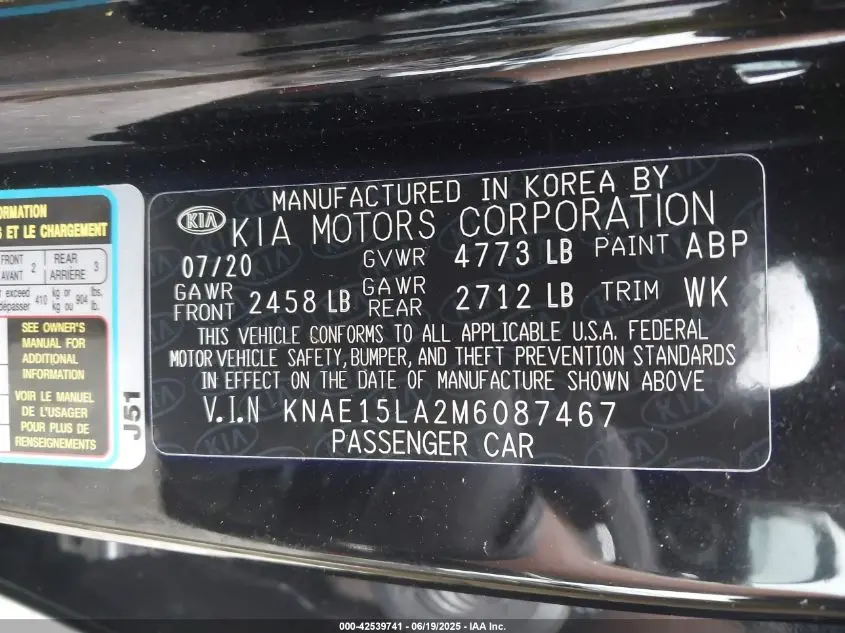 2021 KIA STINGER GT-LINE