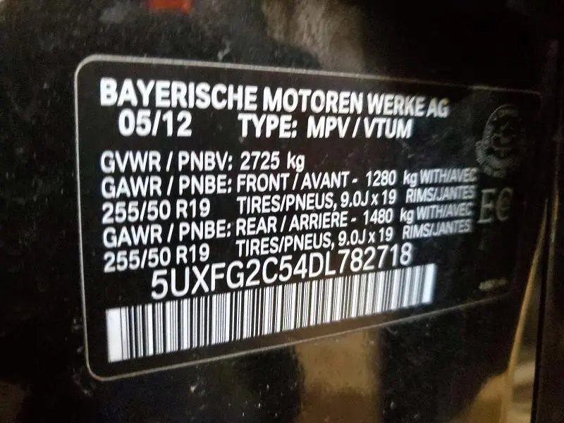 2013 BMW X6 XDRIVE35I  