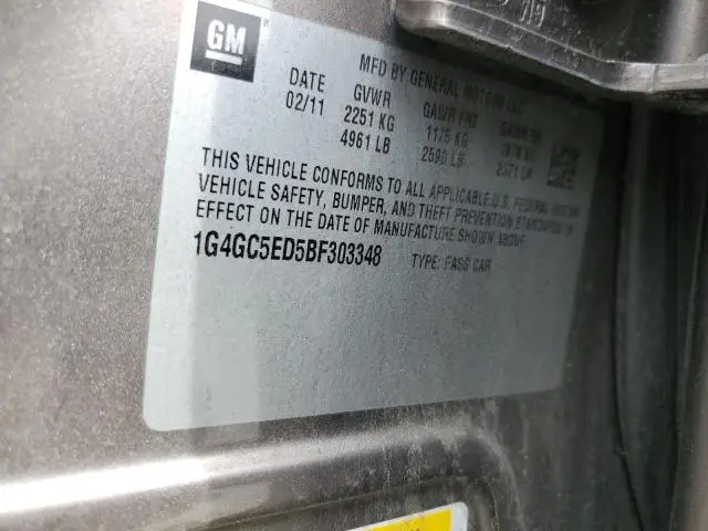 2011 BUICK LACROSSE CXL  