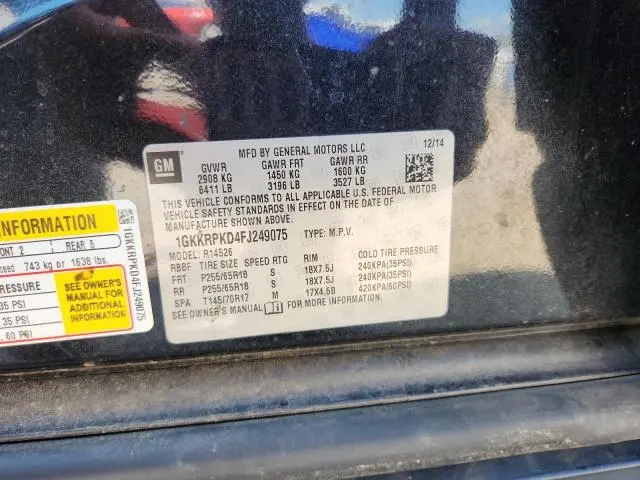 2015 GMC ACADIA SLE  