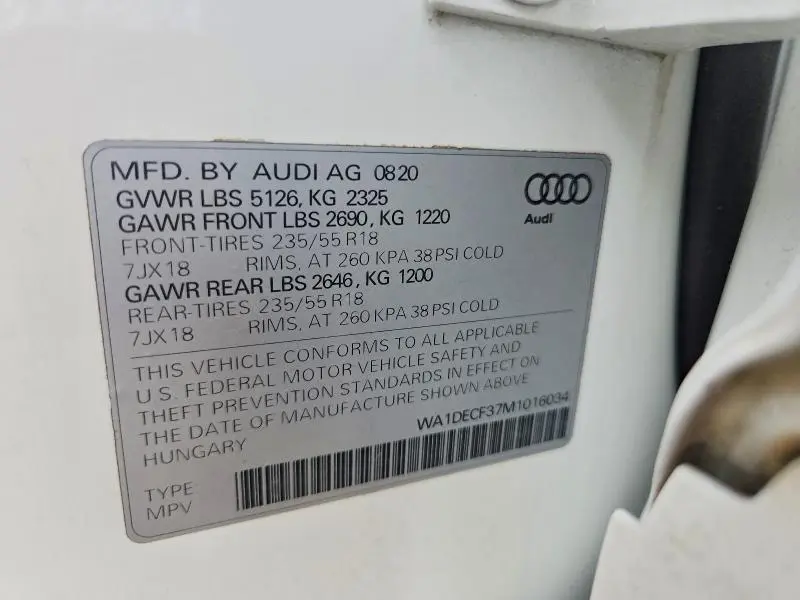 2021 AUDI Q3 PREMIUM S LINE 45  