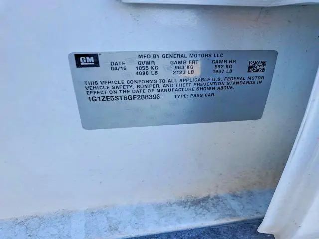 2016 CHEVROLET MALIBU LT  