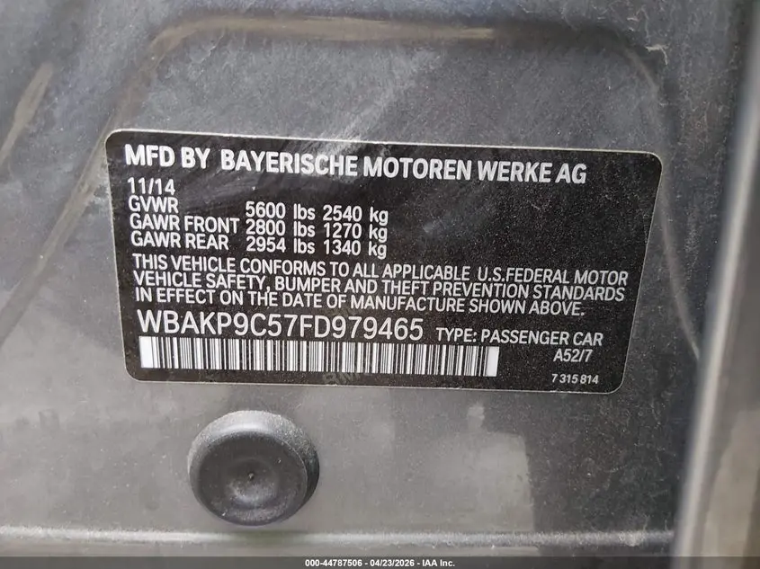 2015 BMW 550I XDRIVE