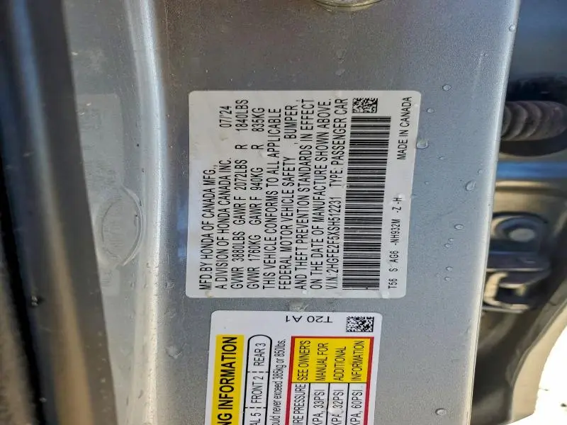 2025 HONDA CIVIC SPORT  