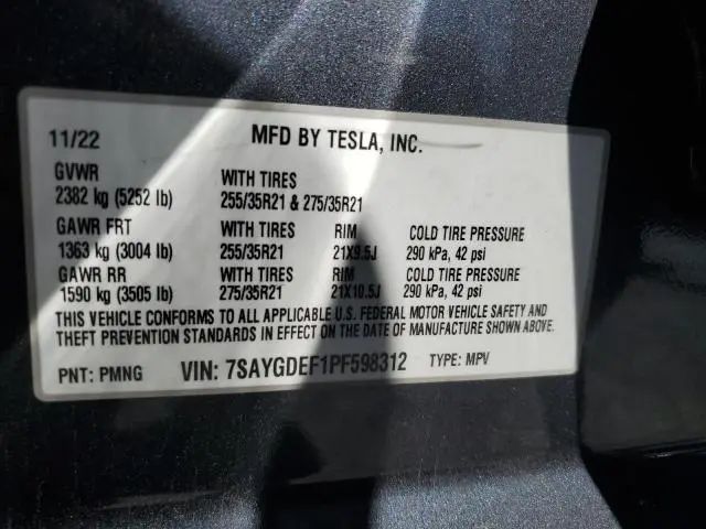 2023 TESLA MODEL Y 