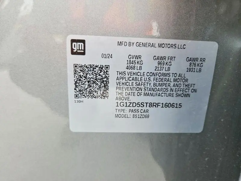 2024 CHEVROLET MALIBU LT  