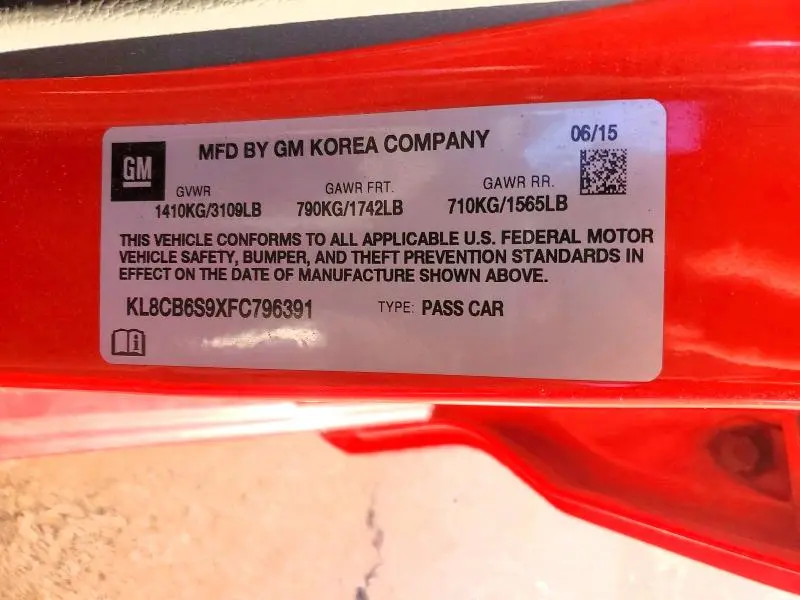 2015 CHEVROLET SPARK LS  