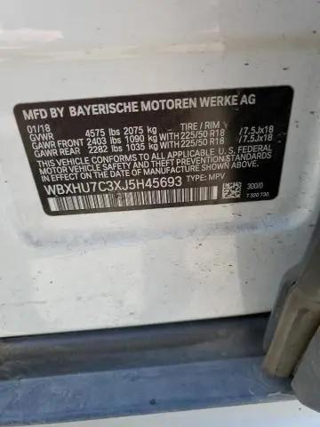 2018 BMW X1 SDRIVE28I  