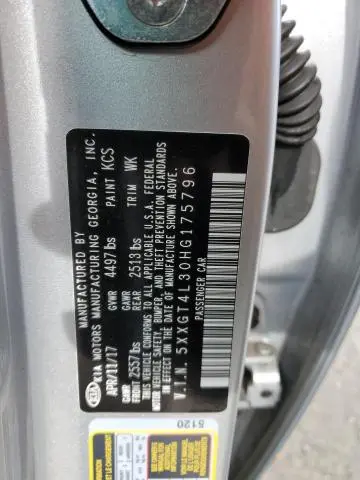 2017 KIA OPTIMA LX  