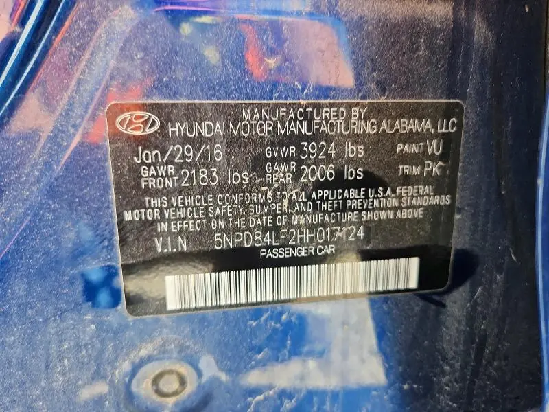 2017 HYUNDAI ELANTRA SE  
