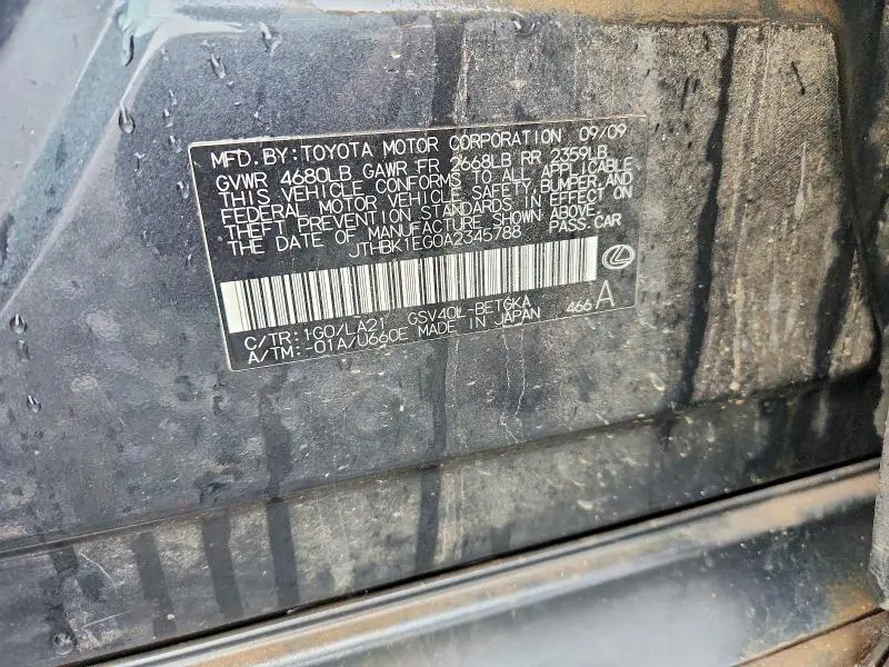 2010 LEXUS ES 350  