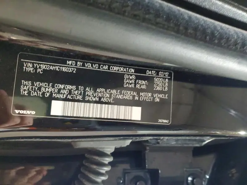 2012 VOLVO S80 T6  