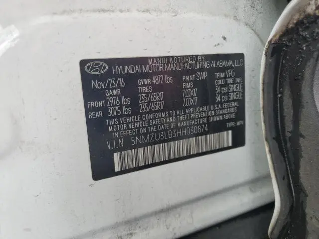 2017 HYUNDAI SANTA FE SPORT   