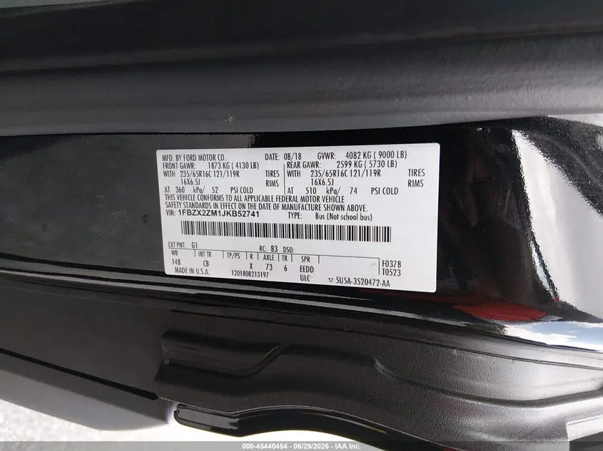2018 FORD TRANSIT-350 XL/XLT