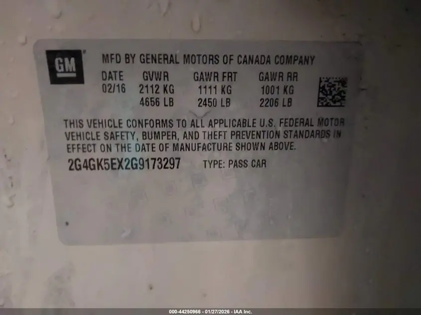 2016 BUICK REGAL TURBO