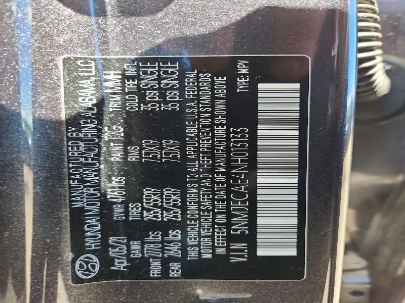 2022 HYUNDAI TUCSON LIMITED  