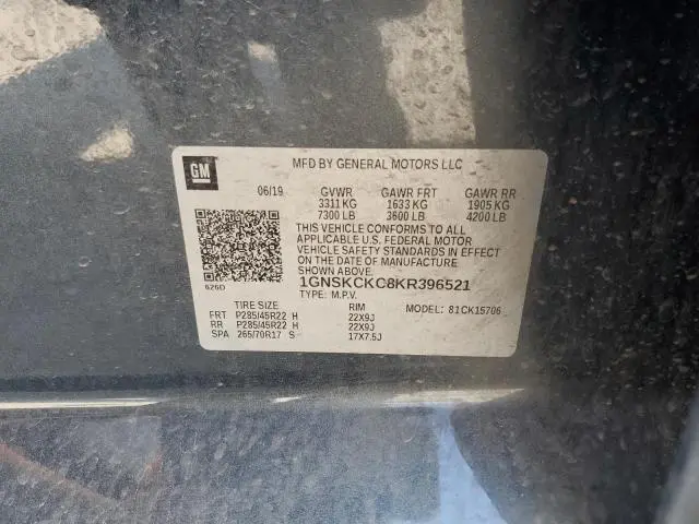 2019 CHEVROLET TAHOE K1500 PREMIER  