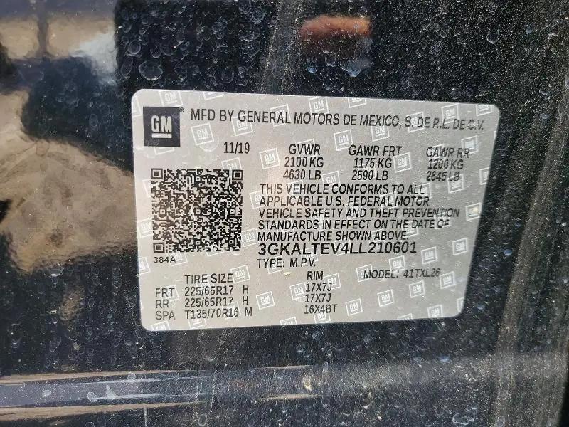 2020 GMC TERRAIN SLE  