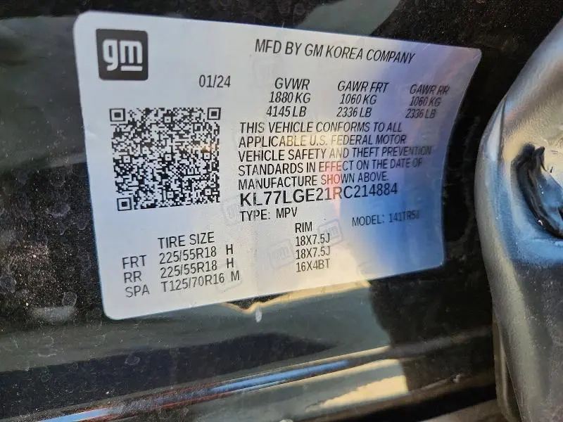 2024 CHEVROLET TRAX 1RS  