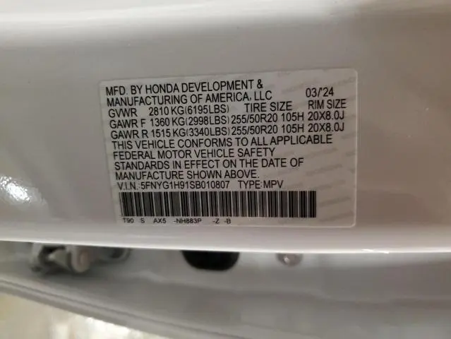 2025 HONDA PILOT BLACK  