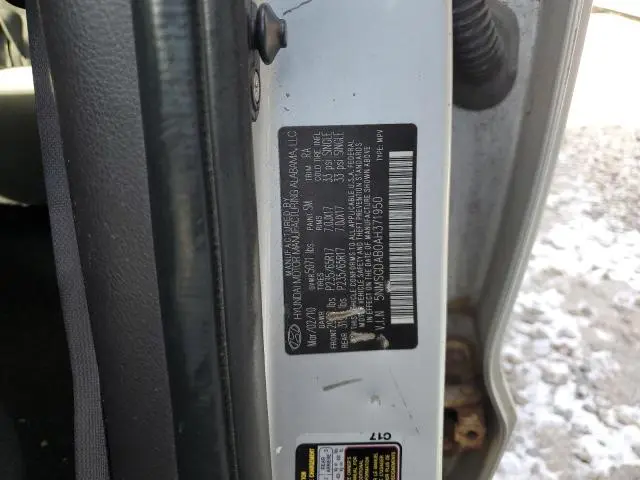 2010 HYUNDAI SANTA FE GLS  