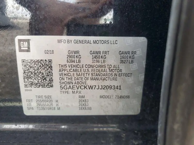 2018 BUICK ENCLAVE AVENIR  