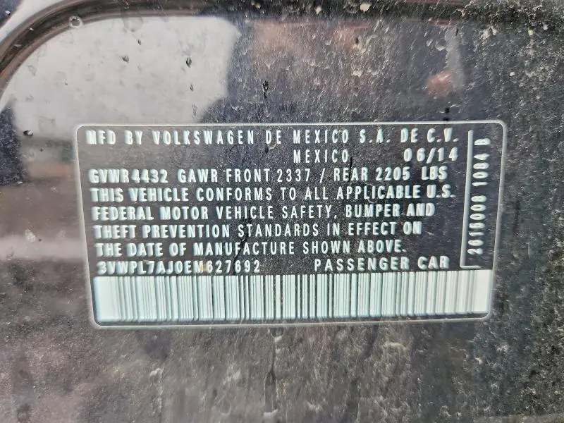 2014 VOLKSWAGEN JETTA TDI  