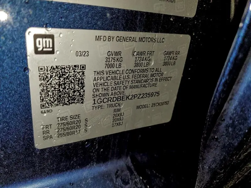 2023 CHEVROLET SILVERADO K1500 CUSTOM  