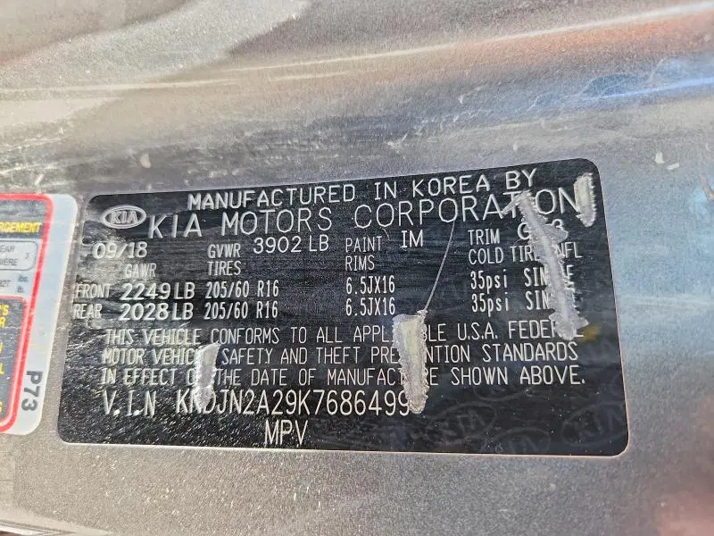2019 KIA SOUL BASE  