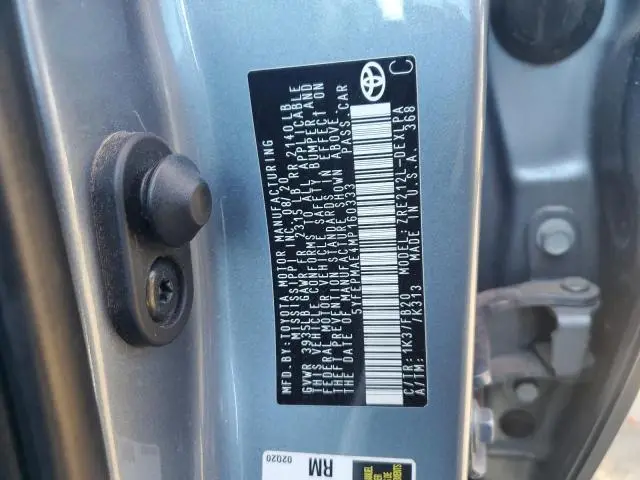 2021 TOYOTA COROLLA LE  