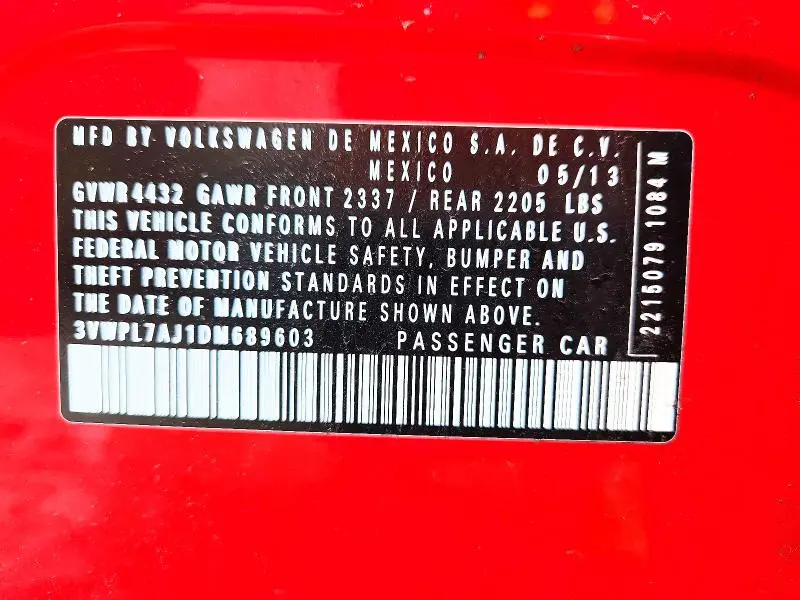 2013 VOLKSWAGEN JETTA TDI  