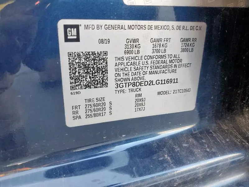 2020 GMC SIERRA C1500 SLT  