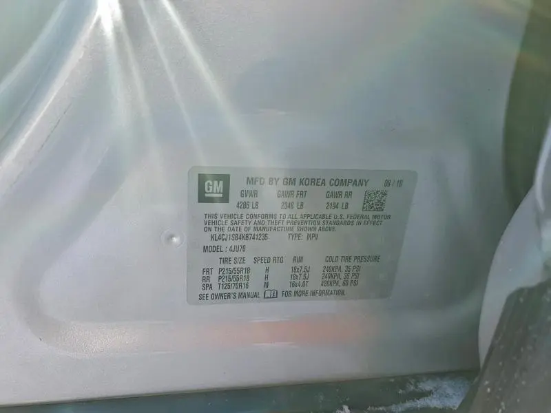 2019 BUICK ENCORE SPORT TOURING  