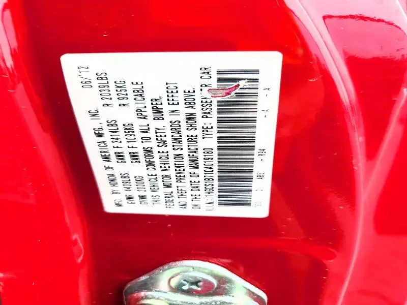 2012 HONDA ACCORD EX  