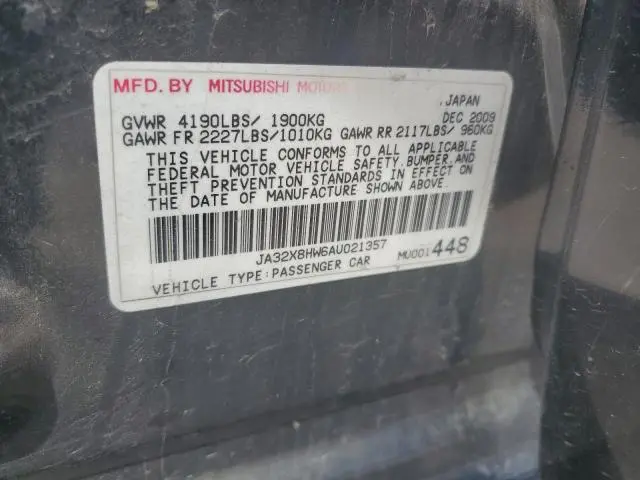 2010 MITSUBISHI LANCER GTS