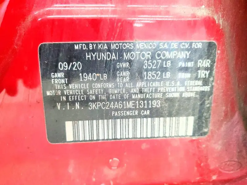 2021 HYUNDAI ACCENT SE  